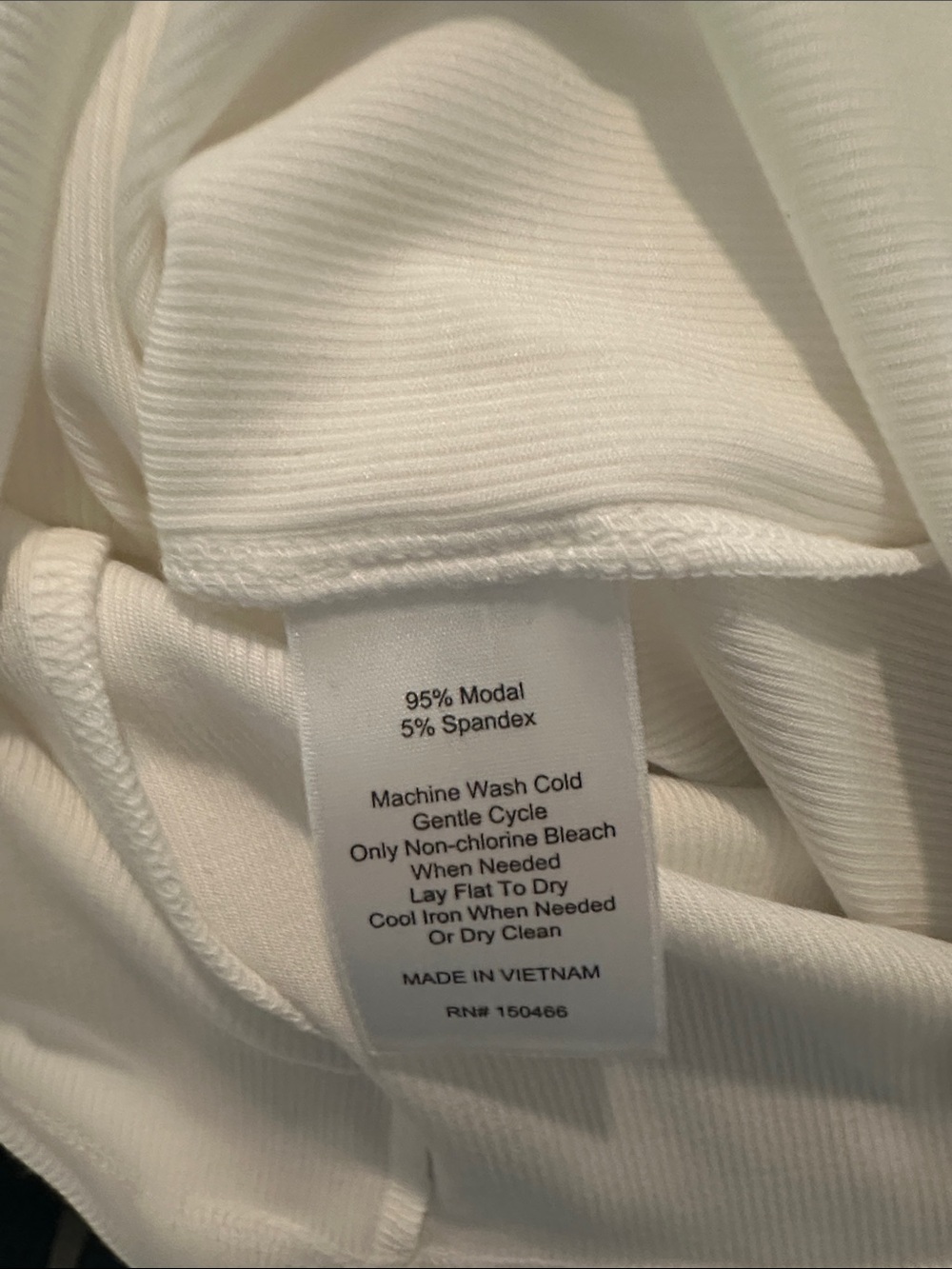 41 Hawthorn White Ribbed Tank Top - Picture 4 of 4